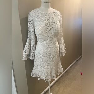 2019 bebe lace mini dress